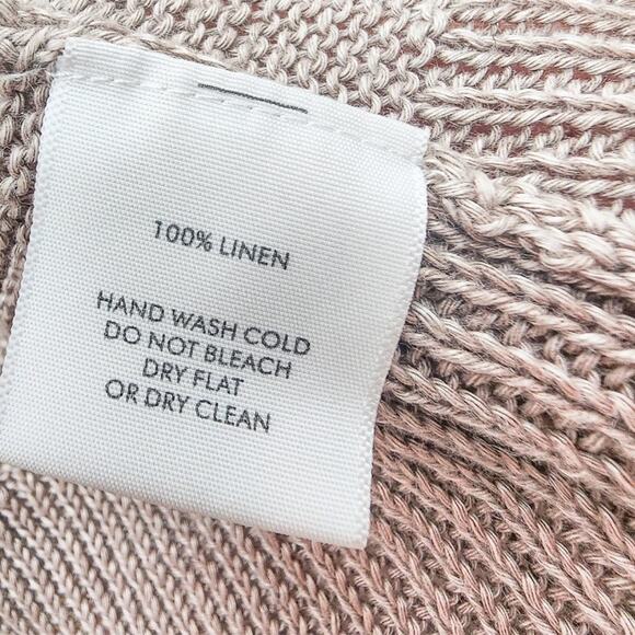 Women's Open Front Cardigan Sweater White and Warren Long Sleeve in Tan Size M - Picture 8 of 8